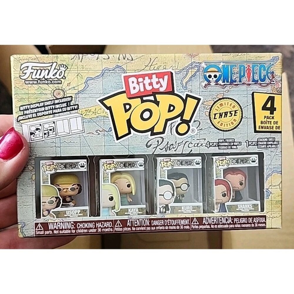 Funko Bitty POP! One Piece Usopp Kaya Kuro & Shanks 4 Pack